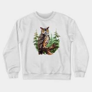 Great Horned Owl Crewneck Sweatshirt